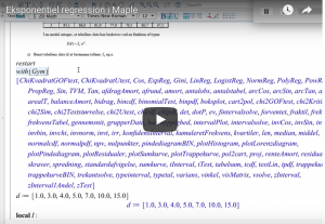 Read more about the article Eksponentiel regression i Maple